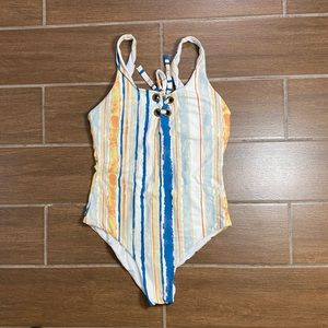 Roxy One Piece Multicolored Swim Suit